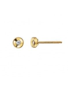 PENDIENTES ORO REDONDO CIRCONITA BEBE 1Postura