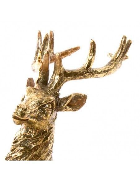 FIGURA CIERVO RESINA COLOR BRONCE