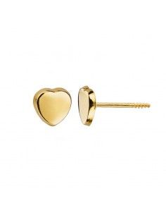 PENDIENTES ORO CORAZON NIÑA 1 postura