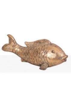 FIGURA PEZ RESINA DORADO