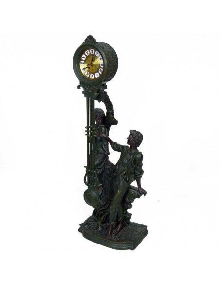 RELOJ DE SOBREMESA CON FIGURA DE PAREJA 78x33