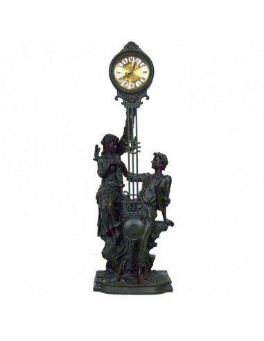RELOJ DE SOBREMESA CON FIGURA DE PAREJA 78x33