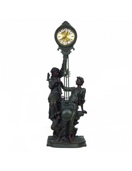 RELOJ DE SOBREMESA CON FIGURA DE PAREJA 78x33