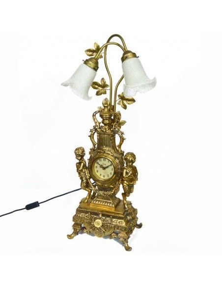 RELOJ LAMPARA DE SOBREMESA CON FIGURA NIÑOS 85X30