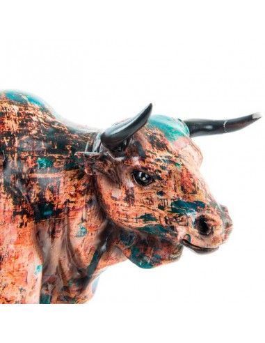 FIGURA TORO MULTICOLOR 21X32