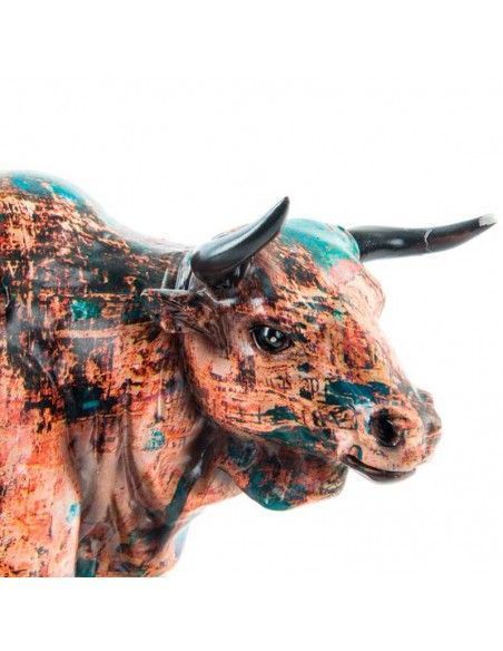 FIGURA TORO MULTICOLOR 21X32