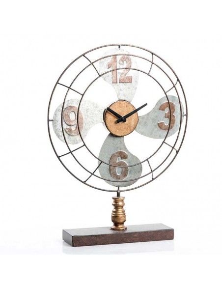 RELOJ DE SOBREMESA DE VENTILADOR 56x42