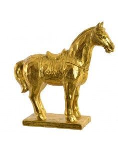 FIGURA DE CABALLO  DORADO 34x35