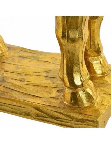 FIGURA DE CABALLO DORADO 27x27.8