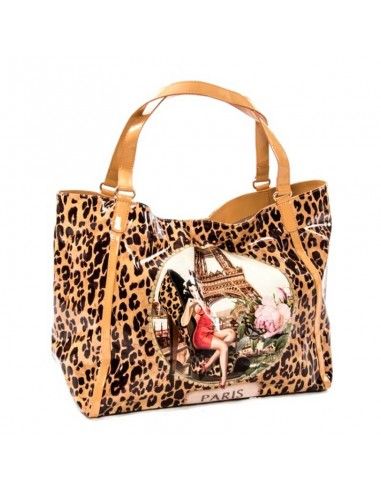 BOLSOS PARIS LEOPARDO 37x45