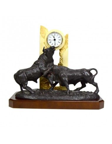 RELOJ DE SOBREMESA FIGURA DE TORO