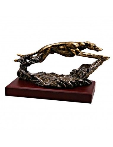 TROFEO FIGURA GALGO CORRIENDO 16x29