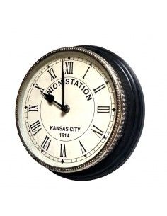 RELOJ DE PARED UNION STATION VINTAGE 24 cm