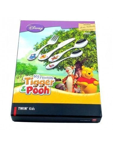 ESTUCHE DE CUATRO CUBIERTOS TIGGER Y POOH