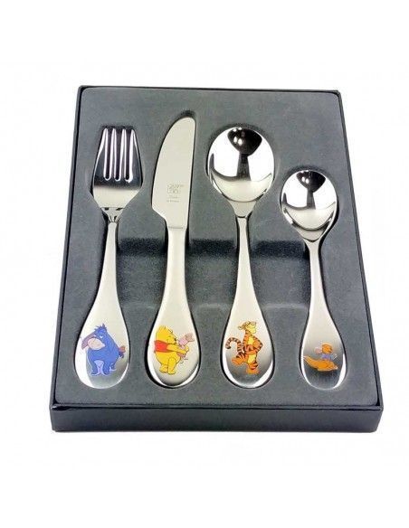 ESTUCHE DE CUATRO CUBIERTOS TIGGER Y POOH