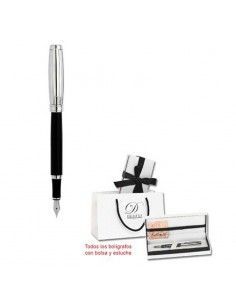 PLUMA PERSONAL NEGRO - PLATA