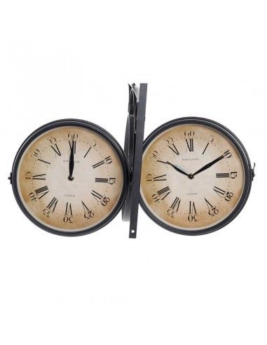 RELOJ DE PARED DOBLE CARA 43x43