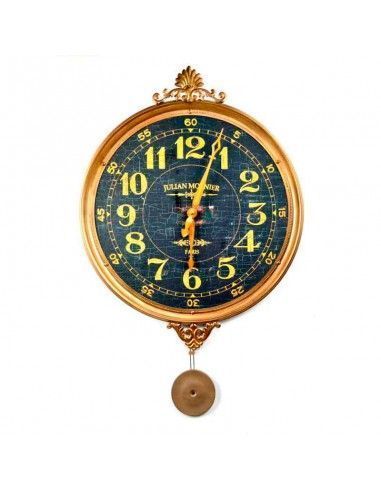 RELOJ DE PARED METALIZADO 57x45