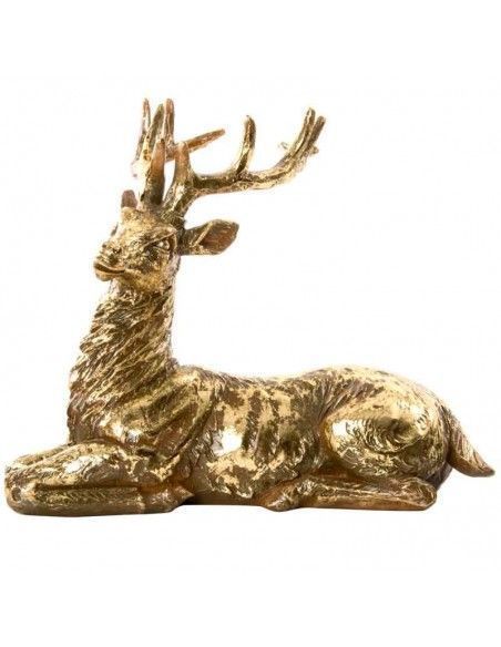 FIGURA CIERVO RESINA COLOR BRONCE