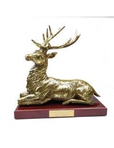 FIGURA CIERVO RESINA COLOR BRONCE 2