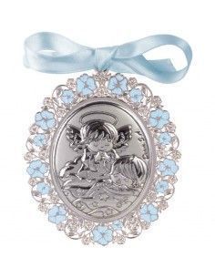MEDALLON DE BEBE ÁNGEL GUARDA ESMALTE 7x6 2