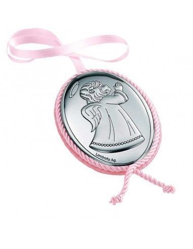 MEDALLON INFANTIL MUSICAL ROSA VIRGEN