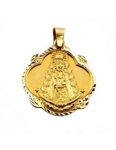 MEDALLA VIRGEN DEL ROCIO ORO 18K
