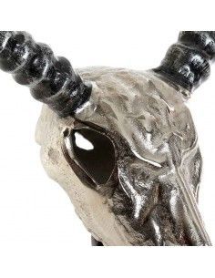 TROFEO ALUMINIO CUERNOS PLATEADO 56x41 2
