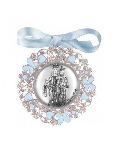 MEDALLON VIRGEN DEL CARMEN AZUL O...