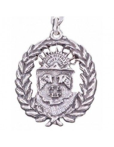 LLAVERO DE  PLATA CON INSIGNIA...