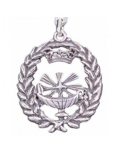 LLAVERO DE  PLATA CON INSIGNIA...
