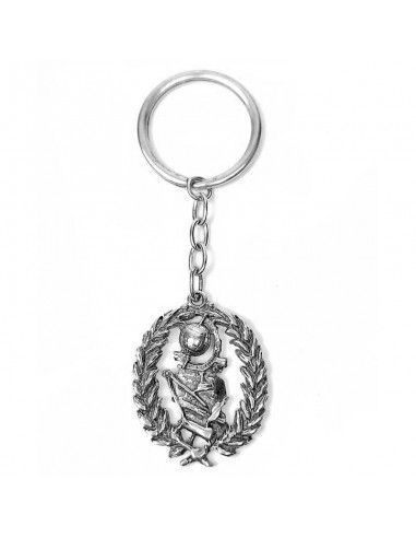 LLAVERO DE  PLATA CON INSIGNIA...