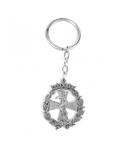 LLAVERO INSIGNIA ODONTOLOGO PLATA