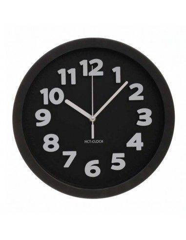 RELOJ DE PARED BLANCO Y NEGRO 30 CM