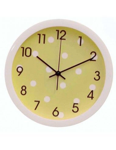 RELOJ DE PARED AMARILLO VERDE O...