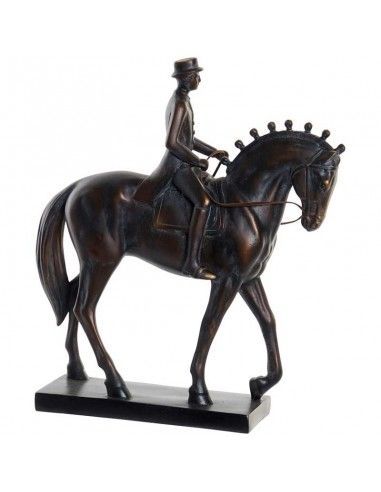 FIGURA DE CABALLO CON JINETE 32.5x29