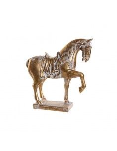 FIGURA DE CABALLO DORADO 31x29