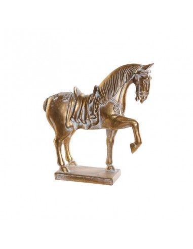 FIGURA DE CABALLO DORADO 31x29