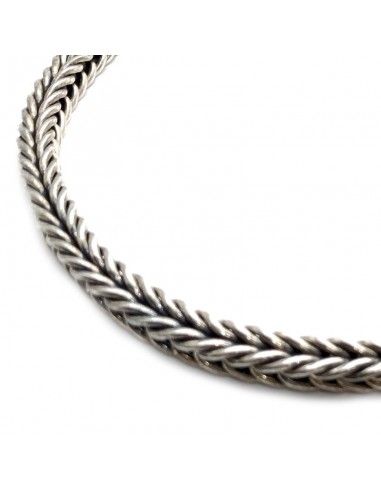 CADENA DE HOMBRE PLATA MACIZA