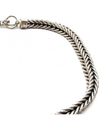CADENA DE HOMBRE PLATA MACIZA
