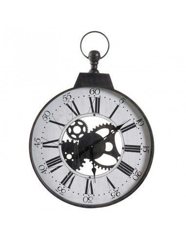 RELOJ DE PARED NEGRO 77x60