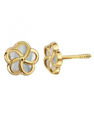 PENDIENTES FLOR ORO - NACAR NIÑA 2...
