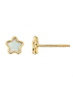PENDIENTES ESTRELLA ORO...