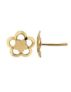 PENDIENTES ORO FLOR NIÑA
