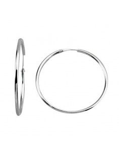 PENDIENTES AROS DE PLATA (3mm)