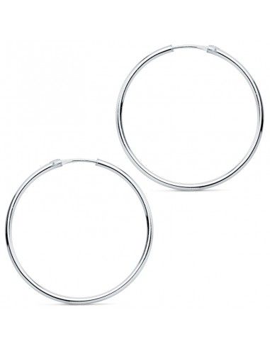 PENDIENTES AROS DE PLATA (2mm)