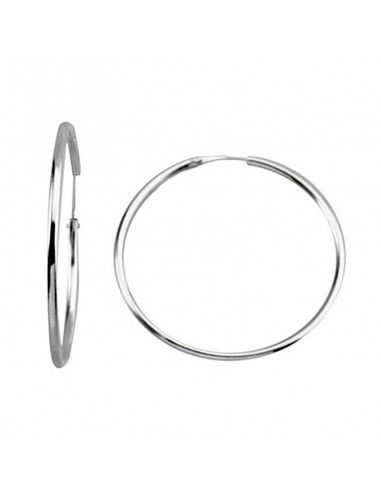 PENDIENTES AROS DE PLATA (2mm)
