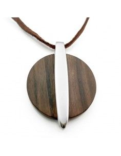 COLGANTE LOTUS ACERO - MADERA