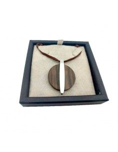 COLGANTE LOTUS ACERO - MADERA 2