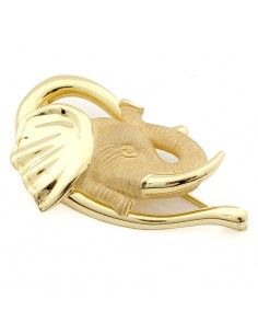 BROCHE - ALFILER ELEFANTE ORO